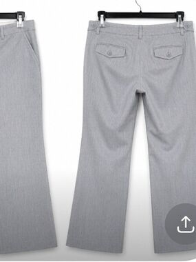 Express Women's Pants in Gray with Black Labels